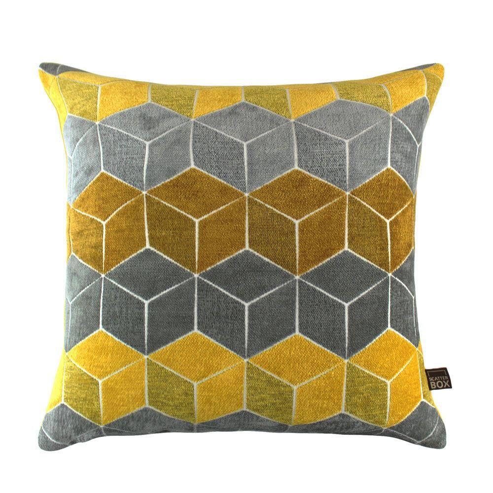 Scatter Box Lennox Velour Feather Filled Cushion | Linens Limited