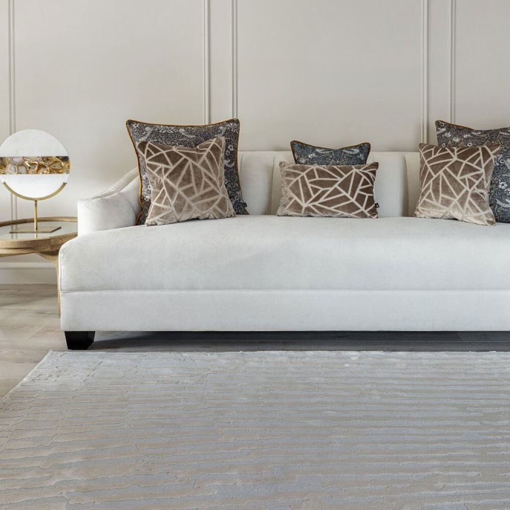 Scatter Box Ariella Stripe Contemporary Textured Woven Rug | Linens Limited
