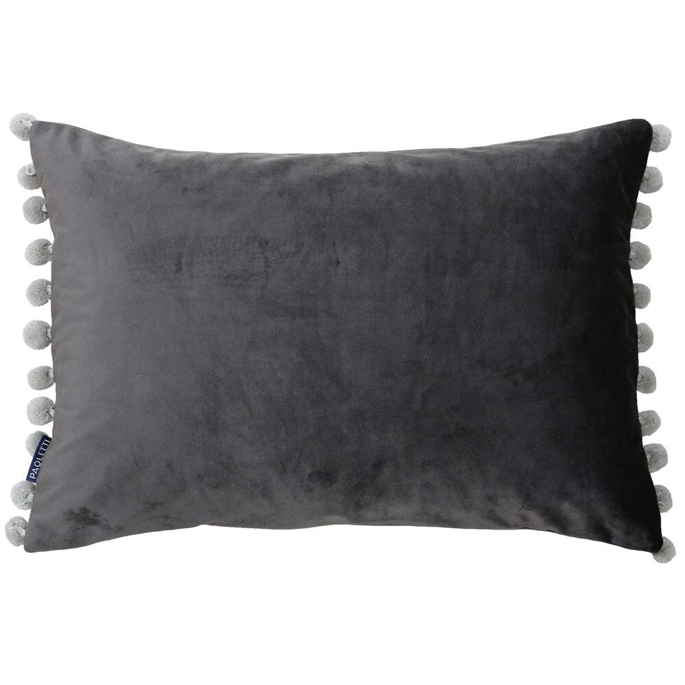 Riva Paoletti Fiesta Velvet Pom Pom Fringe Cushion Cover Linens Limited